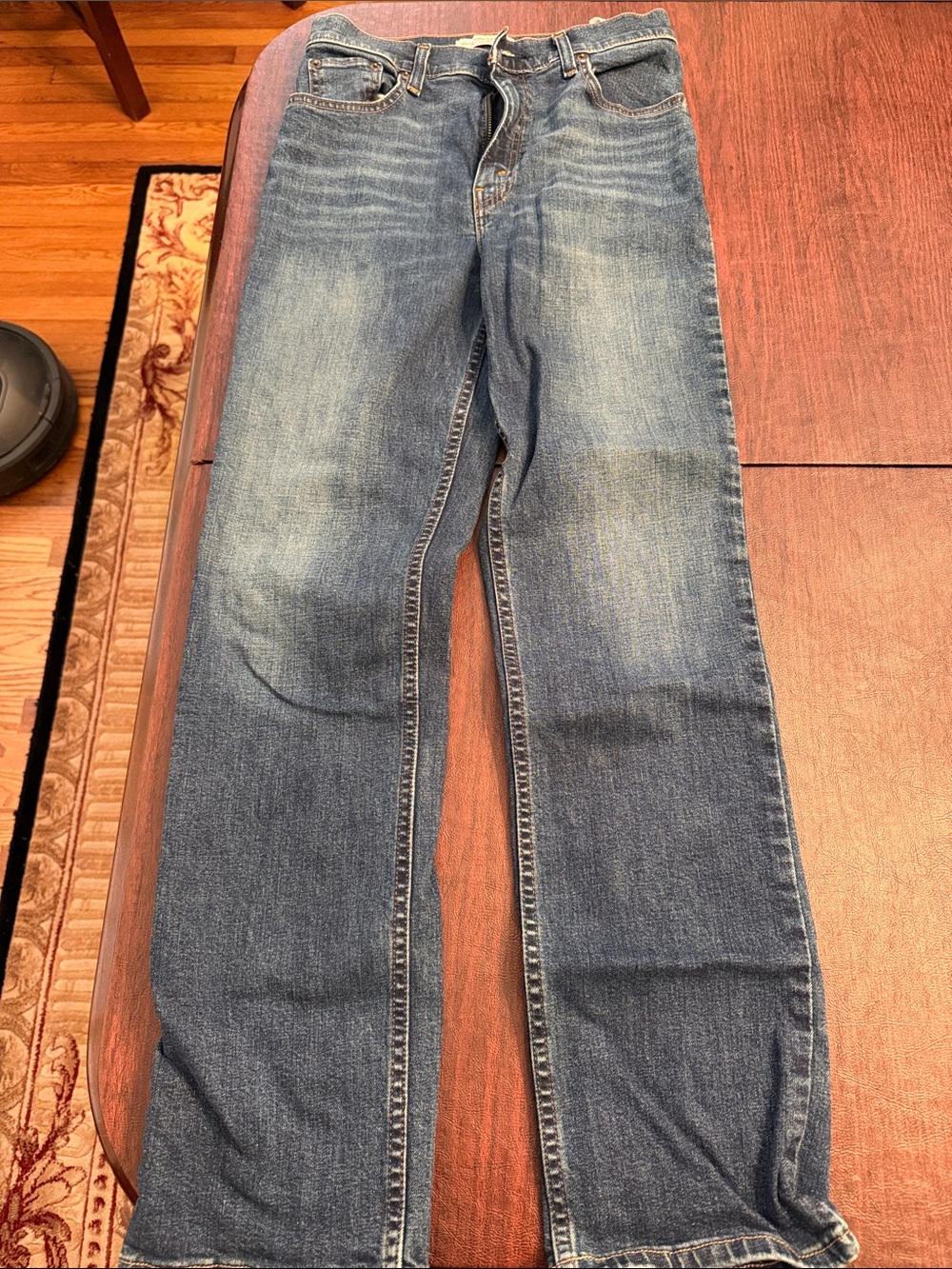 Abercrombie & Fitch Women's Straight-Leg Blue Jeans